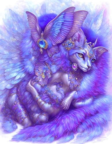 Poster sur toile chat fantaisie de qualité supérieure SERENDIPITP