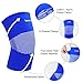 uxcell Knee Braces for Knee Pain Women & Men, 1 Pack Knee Compression Sleeve Breathable Knee Support Brace for Running, Workout, Meniscus Tear, Joint Pain, Size l