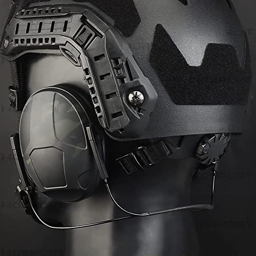 Tactical Telmet Rear-Mounted Noise Reduction Headphones To Protect Hearing Safety Earmuffs IPSC Tactical Earmuffs