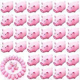 200 Pcs Rubber Pig Bath Toy Bulk Tiny Pig Toys Float and Squeak Pig Toy Pink Piggy Bathtub Toys for Baby Shower Halloween Christmas Birthday Party Supplies, 2.25 x 1.5 x 1.5 Inch