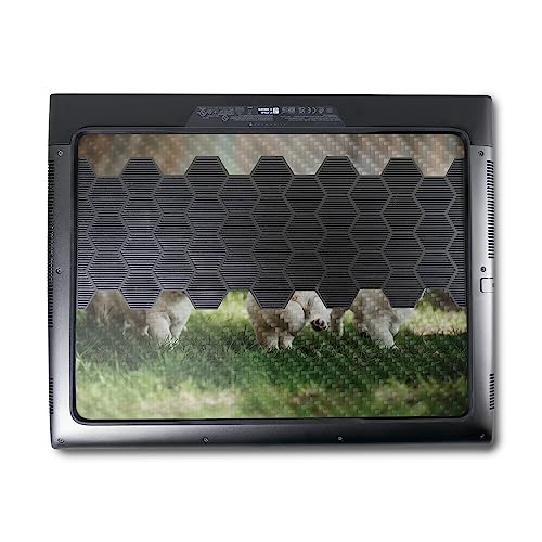 Image of MightySkins Carbon Fiber Skin Compatible with Alienware M18 R1 (2023) Full Wrap Kit - Puppy Pack | Protective, Durable Textured Carbon Fiber Finish | Easy to Apply & Change Styles | Made in The USA