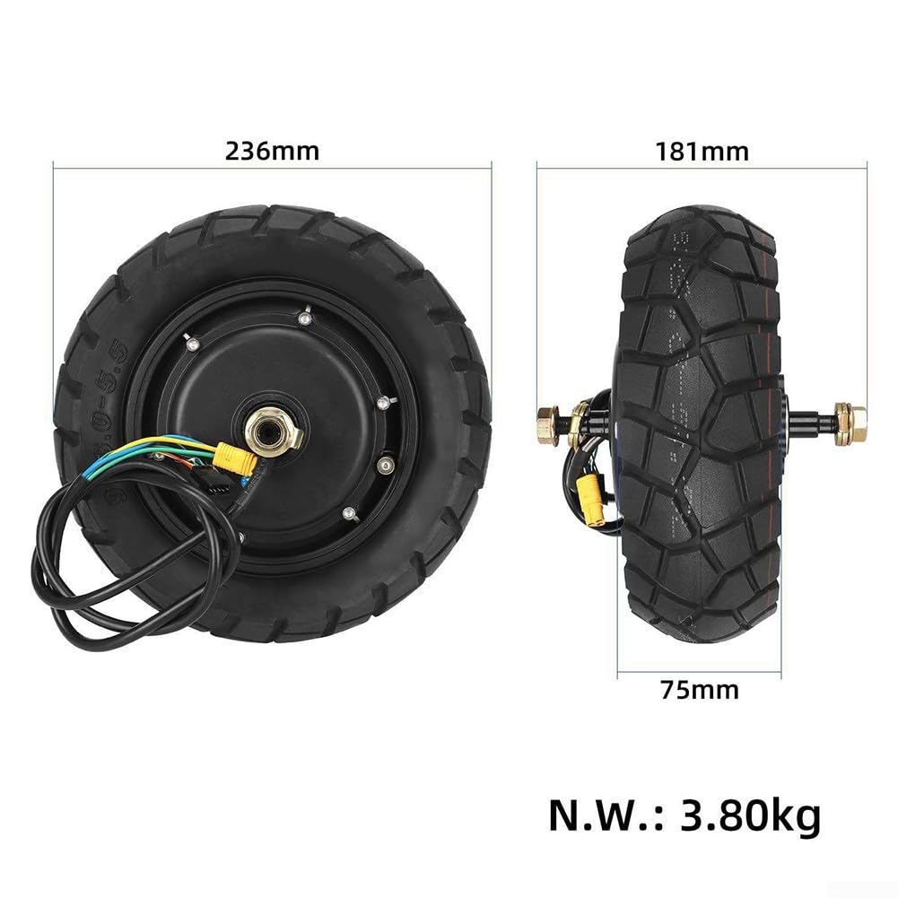 Smooth Ride - Rueda inflable de 9 pulgadas para scooter eléctrico
