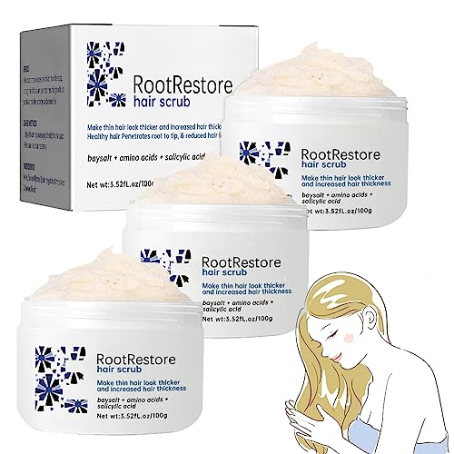 MOPQAWRV Rootrestore Hair Scrub - Root Renew Nourishing Hair Scrub, Scalp Scrub Exfoliating Anti-Dandruff For Hair Growth, For A