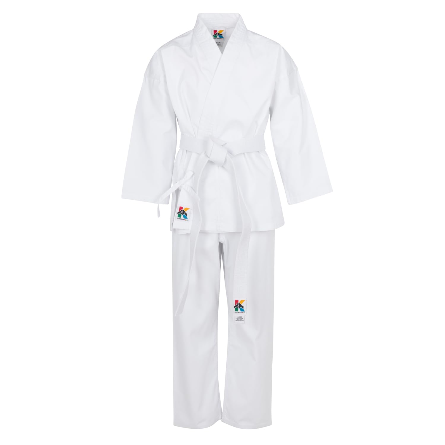 Uniforme de karate para niños y niñas: nuestro juego de karate blanco para niños incluye pantalones de karate y un cinturón blanco.