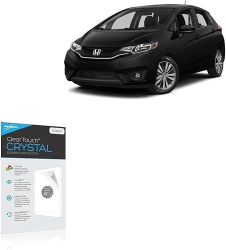 BoxWave Protector de pantalla compatible con Honda 2015 Fit EX panel frontal – ClearTouch Crystal (paquete de 2), película HD Skin – Escudos de