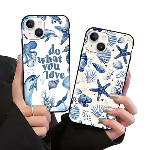 Coque iPhone 14 Plus étoile de mer cadeau mignon idéal pour filles et femmes