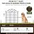 10 Panels No Dig Decorative Garden Fence Panel – 28" H X 19.6' L Rustproof Metal Dog Fence Outdoor for Yard, Animal Barrier Fence for Pet, Garden Border, Patio, Flower Beds| Temporary Fencing