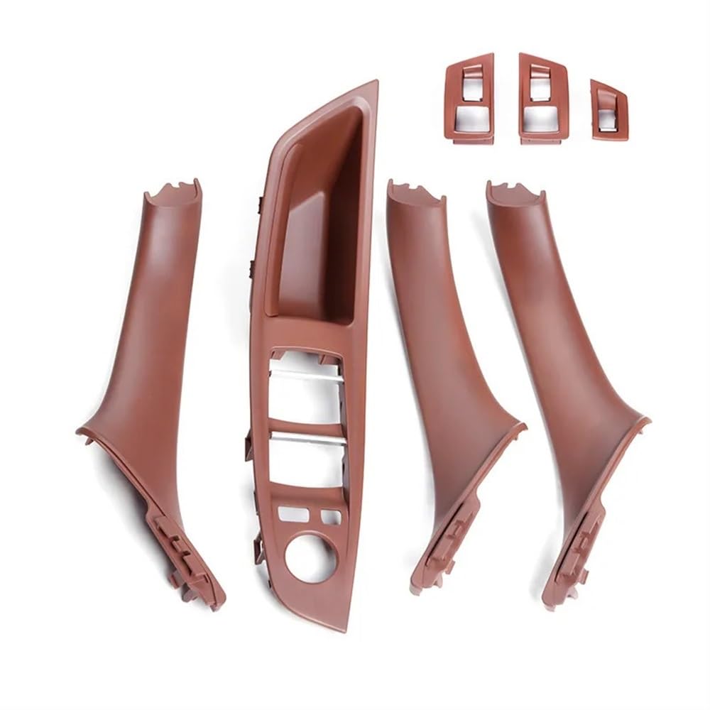 Mlioju Red Brown Car Inner Door Handle For 5 For Series For F10 F11 F18 Inner Armrest Door Handle Car Accessories