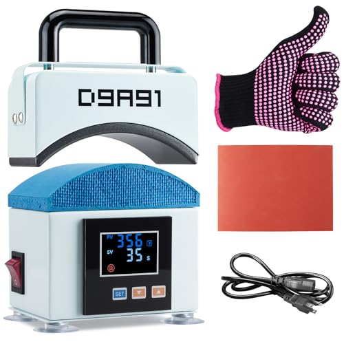 D9A91 Hat Press,Mini Hat Press Machine. for Caps, T-Shirt & More,...