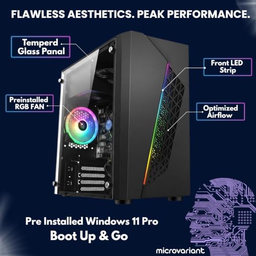 Image of Onyx AIO Desktop Computer Set | Core i5-4th Gen | 8GB RAM | 256GB SSD | 20 inch Monitor | RGB Keyboard-Mouse | Headphone | 5G WiFi + BT Dongle | HD Graphics | Windows 11 Pro