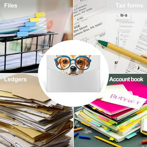 Porte-documents pour armoire de classement et grand trieur 6 compartiments avec nœud