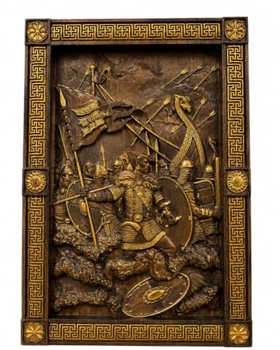Kozakworkshop Viking Wall Art Wooden Carving