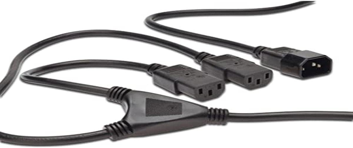 ZBLZGP Cavo Di Alimentazione IEC 320 C14 Maschio A 2XC13 Femmina, C14 A 2 X C13 UPS/PDU Y Type Splitter Cavo Di Alimentazione, 250 V/10 A (C14-2 X C13 30 Cm - Foto 7