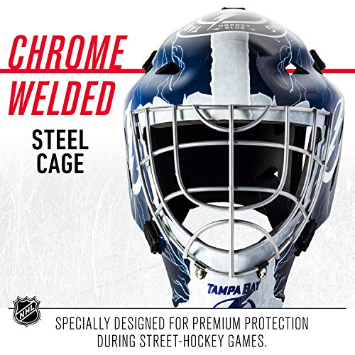 image for Franklin Sports Tampa Bay Lightning NHL Hockey Goalie Face Mask - Goal