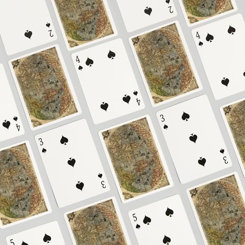 Baraja Panorámica Mapa Mundial 1565, 52 Cartas Poker miniatura 4
