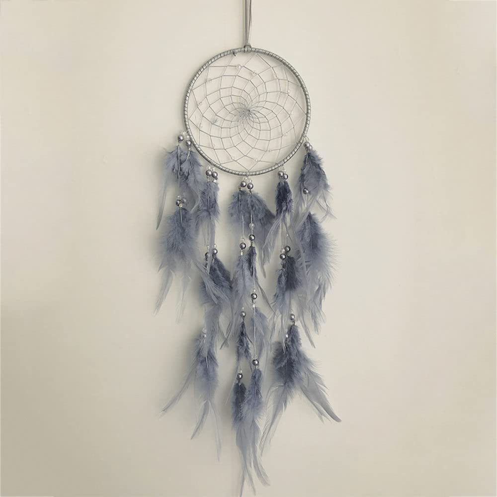 Acchiappasogni Con Turchese,Piume Indiane Acchiappasogni Appeso A Parete Per Bambini Camera Da Letto Dormitorio Decorazione Della Parete Decorazione Della Casa Boho Ornamento Artigianale