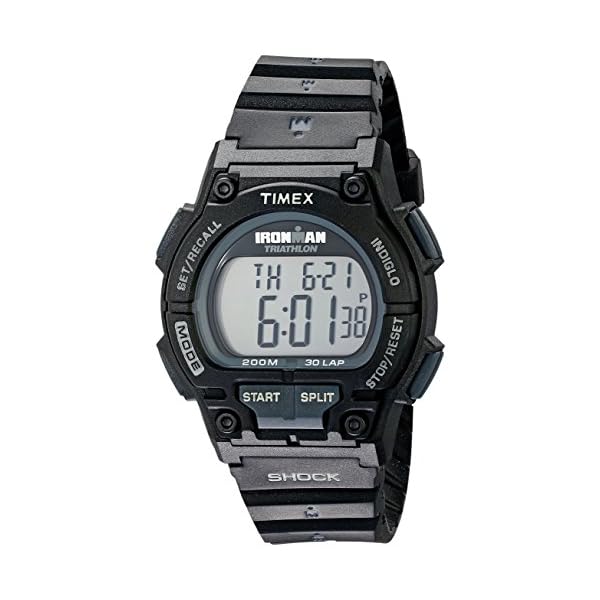 Timex Men's T5K196 Ironman Endure 30 Shock Full-Size Black Resin Strap Watch