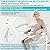 Toilet Safety Rails for Elderly (520 lbs), Toilet Rails for Elderly Free Standing Adjustable Height Width, Heavy Duty Toilet Safety Frame with Arms, Handicap Toilet Seat (White Toilet Safety Rail)