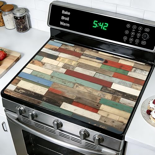 Image of Versatile Stove Guard Mat for Electric Stoves - All-in-One Heat-Resistant Protector Mat, Non-Slip Kitchen Counter Mat 28''x20''