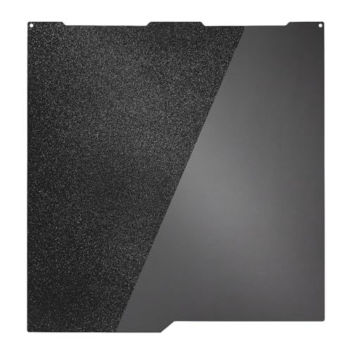 TIOPY Kobra 3/3 V2 Smooth PEI+ Textured PEI, plaque d'impression 256 x 268 mm, feuille flexible à double face texturée pour Kobra 3/Kobra 3 Combo, noir
