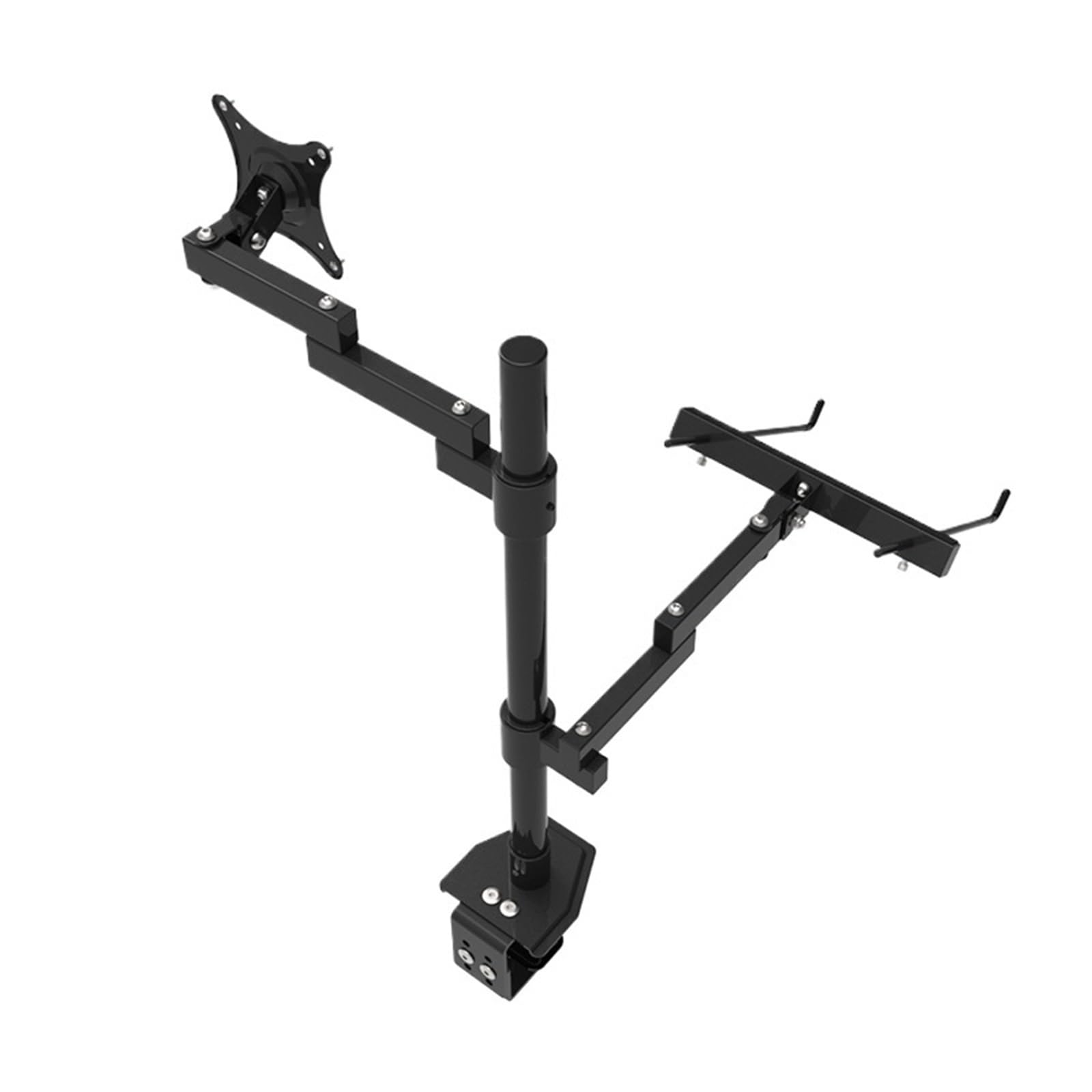 YLUPVT Desktop dual-screen monitor laptop stand folding rotation height lifting dual-screen monitor stand(S458-1)