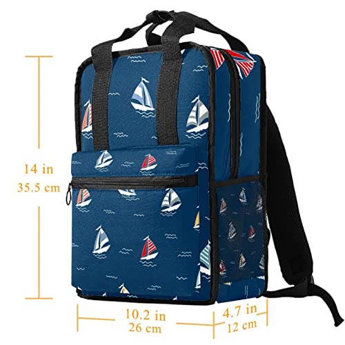 Sac à dos pour garçons broderie élan multicolore et bretelles réglables