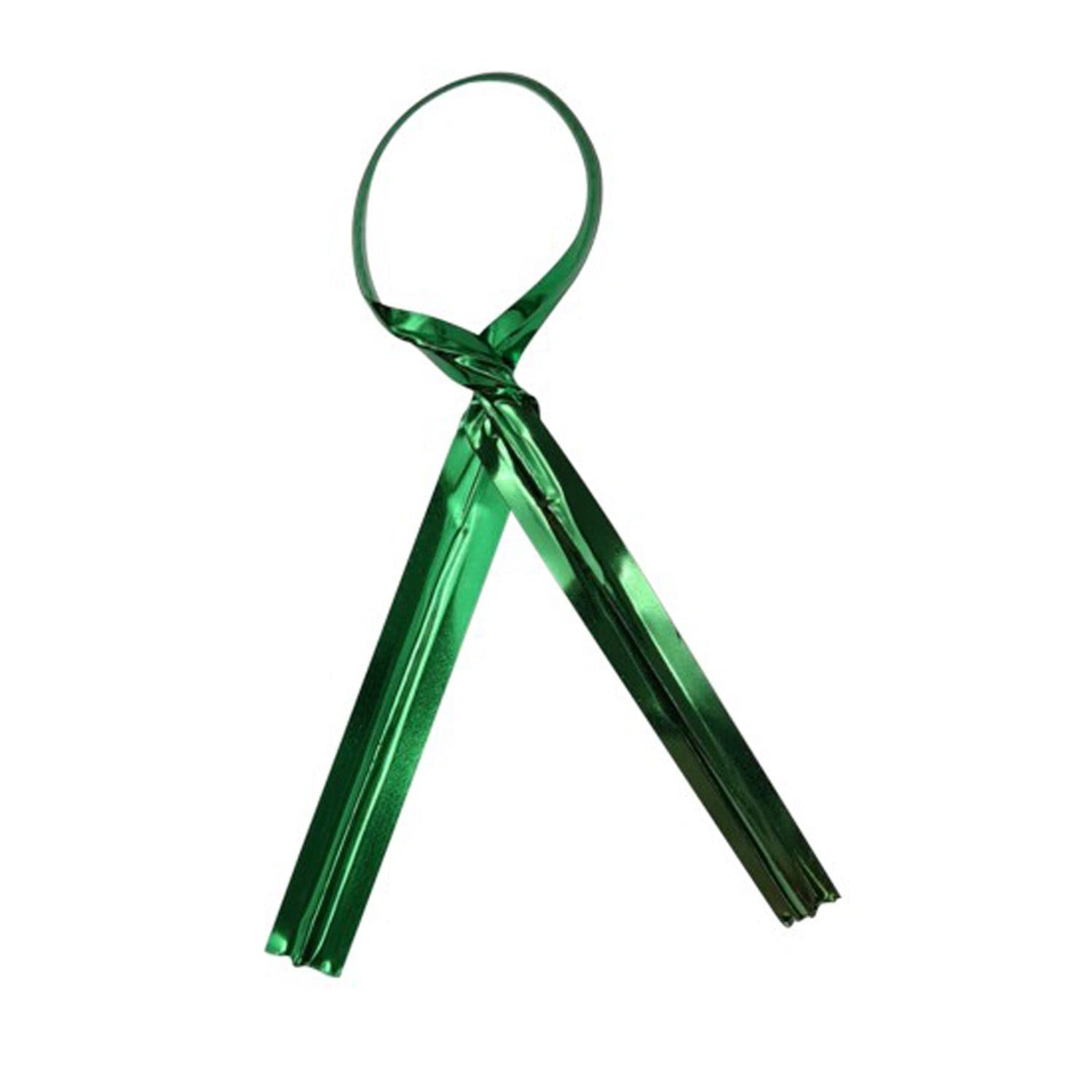 Yolli Green Twist Ties - 80Mm - Metallic - Pack Of 50