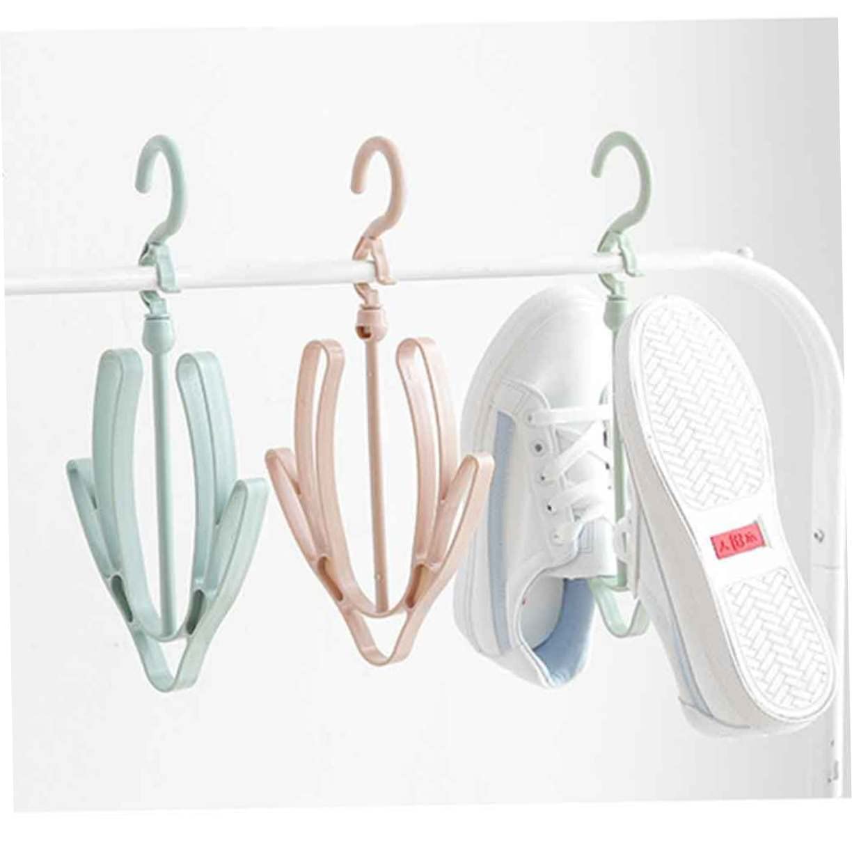Alipis 4pcs Moveable Shoes Drying Rack Practical Sky- Hanging Shelf for Boots and Shoes Lightweight Convenient Design for Use for Sunbathing and Drying