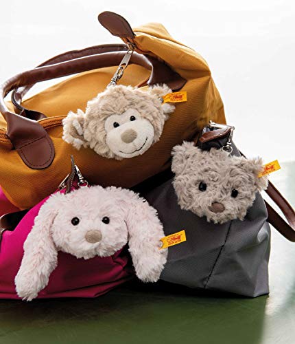 Steiff 112539 Original Plüschtier Anhänger Tilda Hase, Soft Cuddly Friends Kuscheltier ca. 7 cm, Markenplüsch mit Knopf im Ohr, Schmusefreund für Babys von Geburt an, rosa – Bild 4