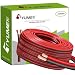 TYUMEN 100FT 20 Gauge 2pin 2 Color Red Black Cable Hookup Electrical Wire LED Strips Extension Wire, 20AWG OFC 12V/24V DC Extension Cable Wire Cord for Led Strips Single Color 3528 5050