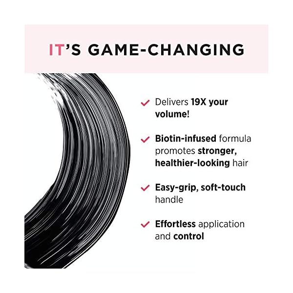 IT Cosmetics Lash Blowout Mascara, Black - Lifts, Volumizes & Separates Lashes - Unique Wand Developed with Drybar - Contains Biotin - 0.24 fl oz