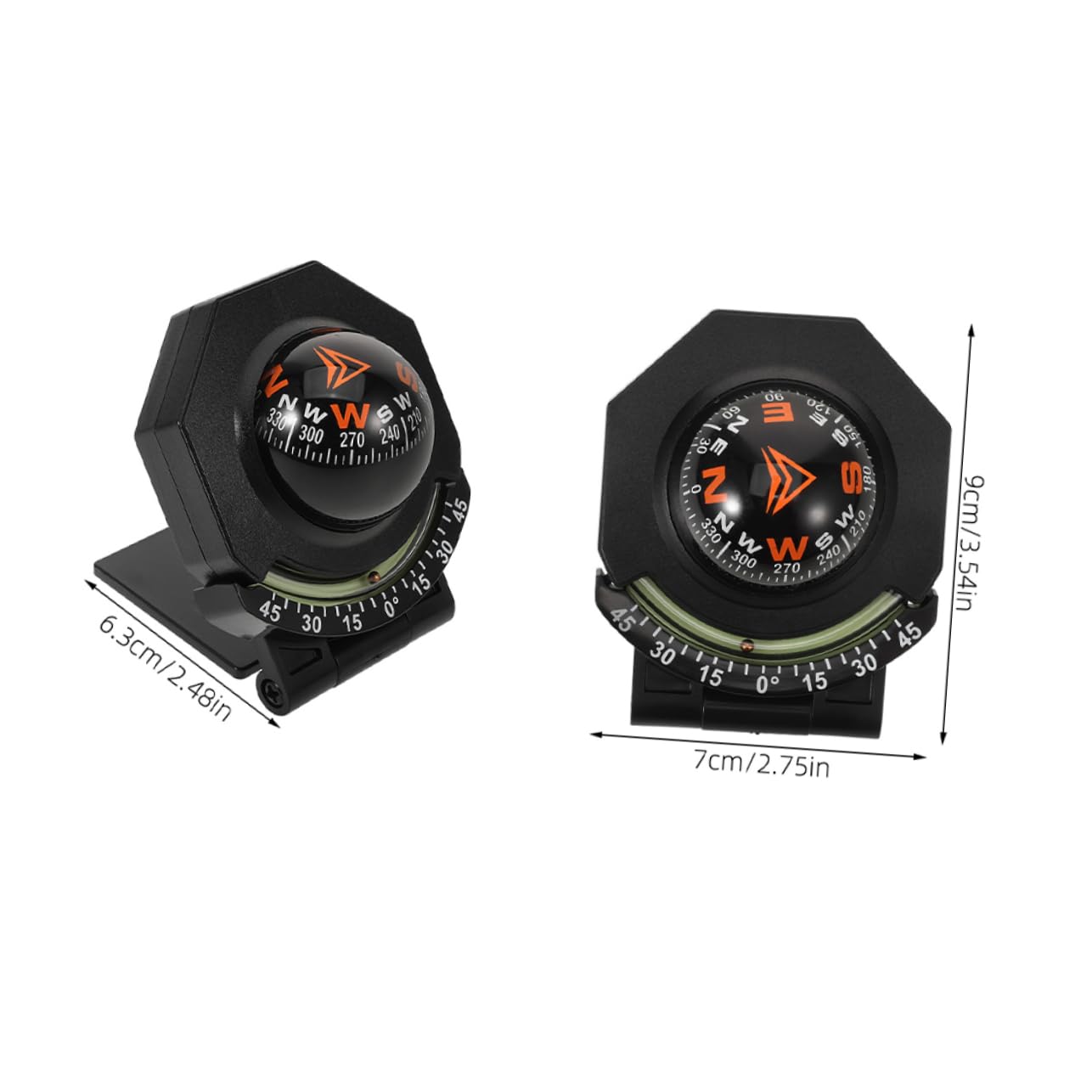 GRIRIW Auto Compass for Dashboard Car Motorcycle Boats High Precision Easy to Use Enhance Your