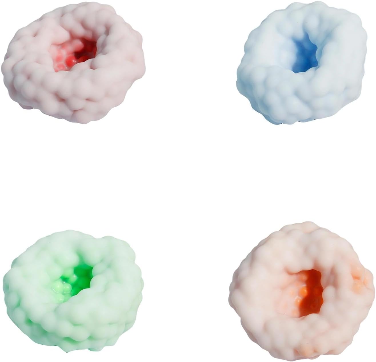 Stress Ball Moldable Stretchy Fidget Cloud Donut Silent Anxiety Stress Relief Device for Adults Sensory Focus Activities at Home Office and During Travel