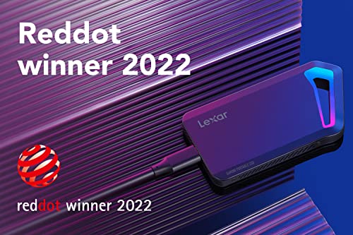 SL660 BLAZE Gaming SSD Portatile, SSD 512GB USB 3.2 Gen 2x2, SSD Esterno con RGB LEDs, Fino a 2000 MB/s in lettura, 1900 MB/s in scrittura, USB C (LSL660X512G-RNNNG) - Hdd - Immagine 2