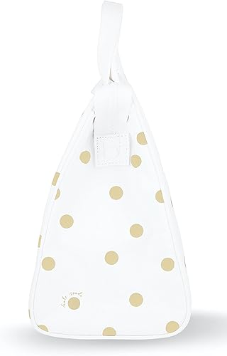 Miniatura 4 de Kate Spade New York Bolsa de Almuerzo Refrigeradora Portátil Suave, Bolsa Térmica con Forro Interior Aislante Plateado y Bolsillo de Almacenamiento,