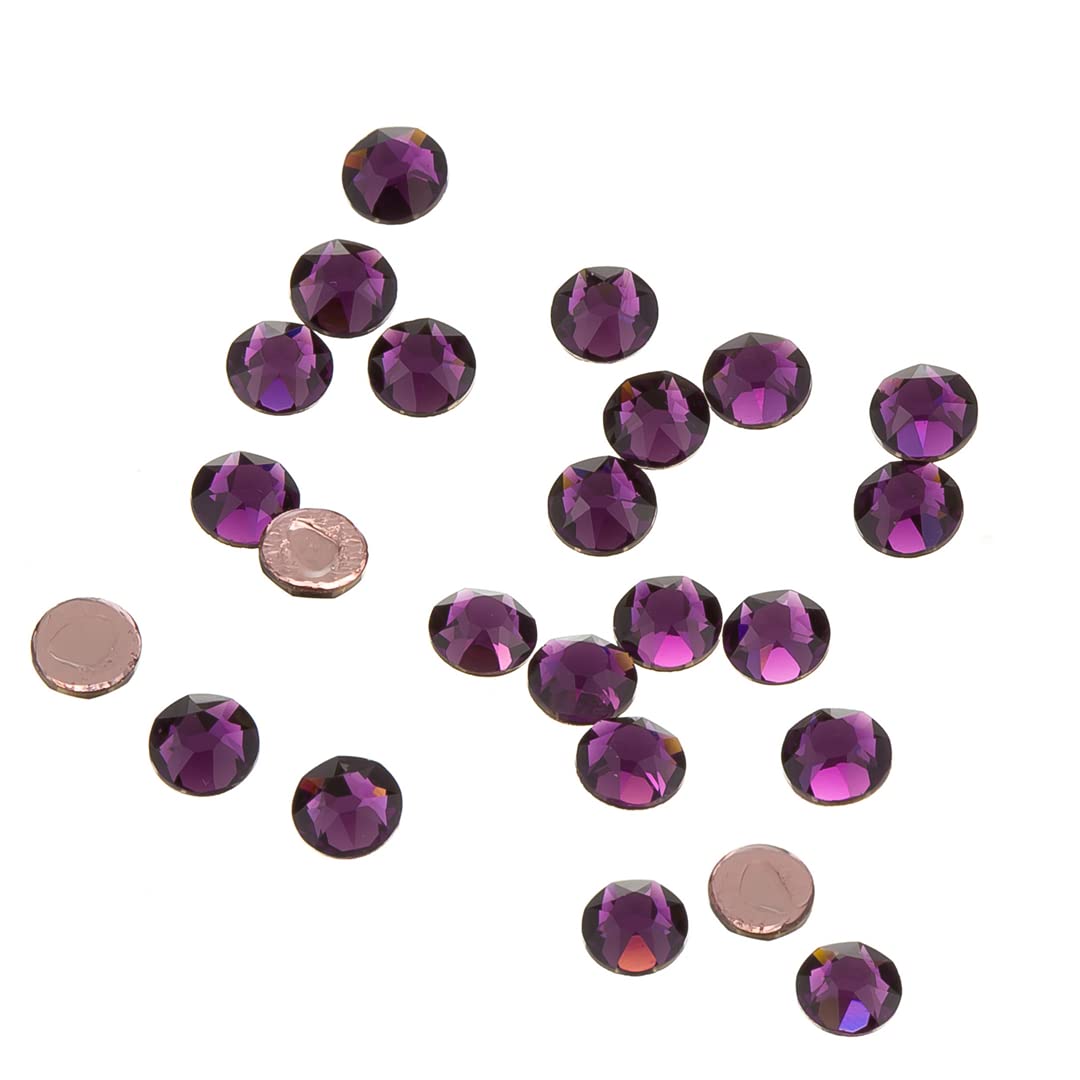 Swarovski Hotfix Style 2078 Crystals SS16 Amethyst PK24