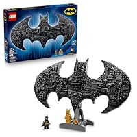 LEGO DC Batman Logo - Superhero Toy w/ 2 Collectible Minifigures - 3D DIY Wall Art or Room Decor - Gift Idea for 12+ Year Old Boys & Teenage Movie Fans - 76330