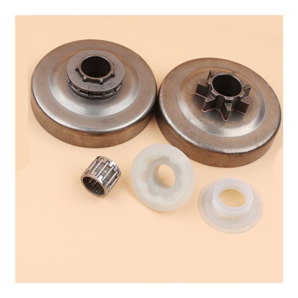 325" 7T Clutch Drum Sprocket Rim Worm Gear Bearing Kit Fit for 340 345 346XP 350 351 353 445 450 E Chainsaw Parts