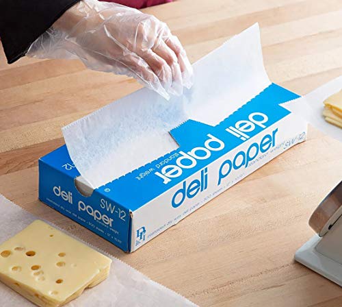 Durable Packaging 12" X 10 3/4" Interfolded Wrap Deli Paper Sheets, 500 Wax Paper Sheets