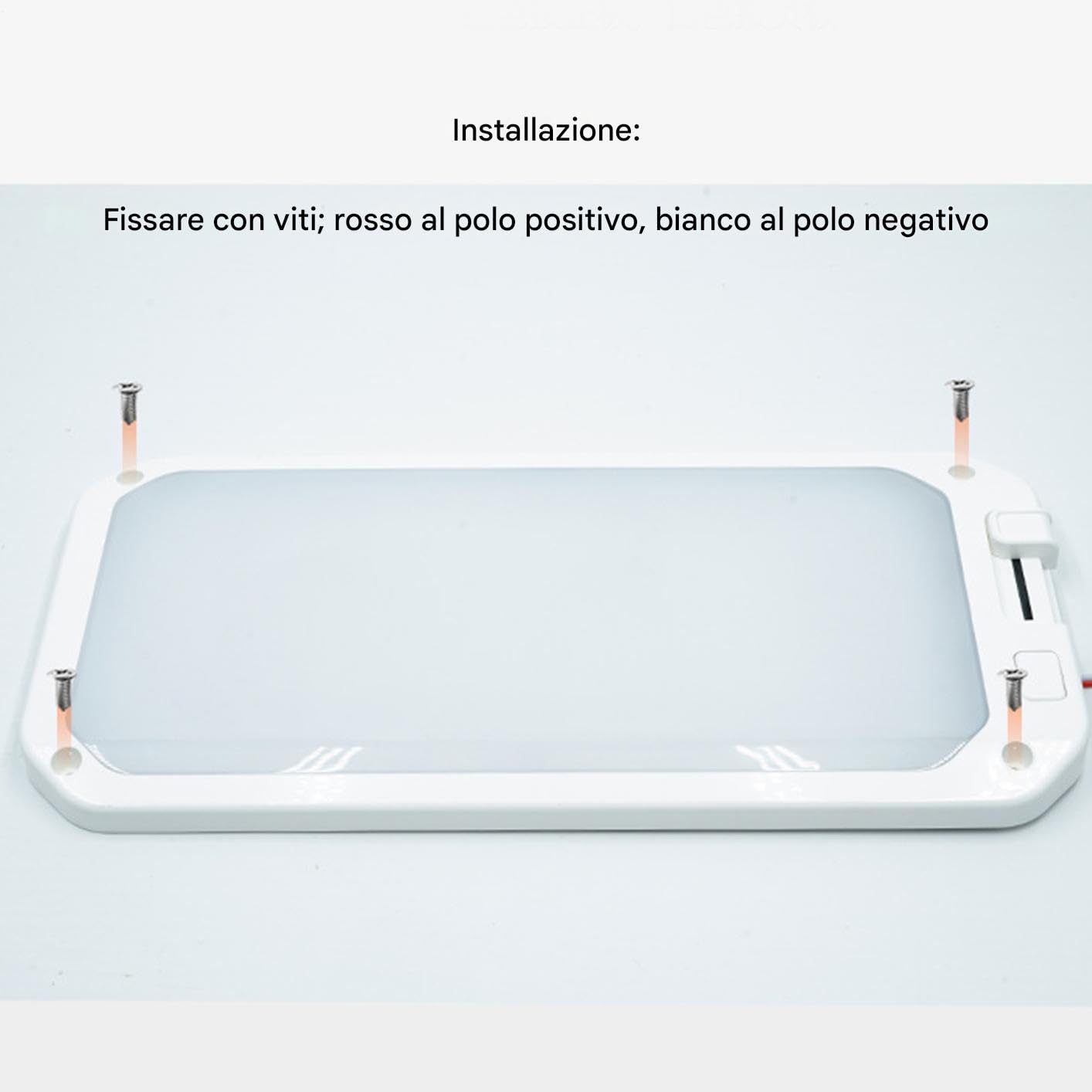 Luce interno RV, luce interna a LED per roulotte - Monte a soffitto a LED Light RV REGOLABILE | Lampada da campeggio in campeggio in campeggio a tre colori per, camion