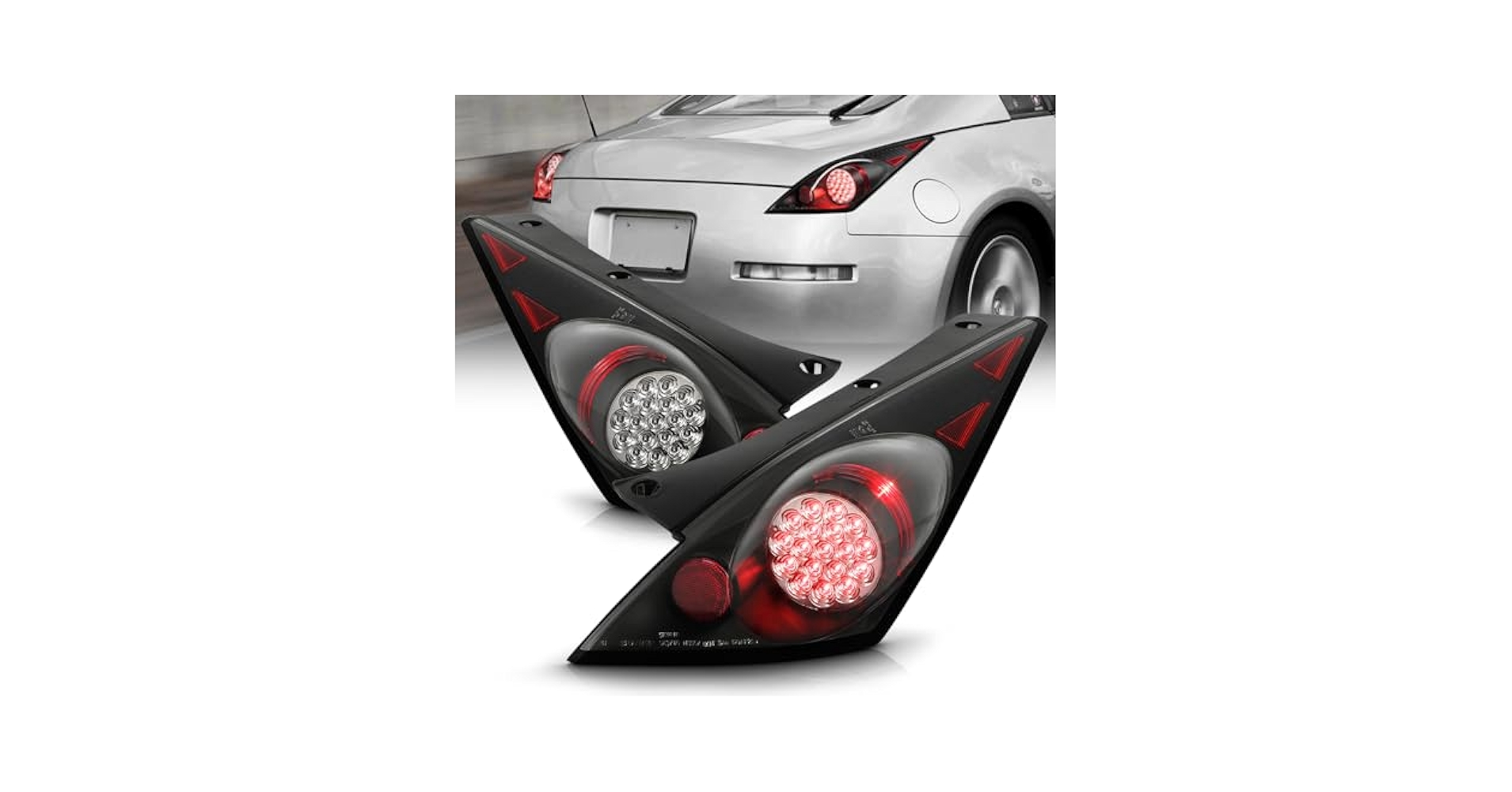 Amazon | ACANII - 2003-2005 日産 350Z Z33 ブラックLEDテール