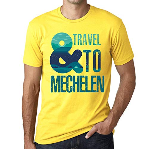 Men's Graphic T-Shirt and Travel to Mechelen Eco-Friendly Limited Edition Short Sleeve Tee-Shirt Vintage Birthday Gift Novelty Lemon L