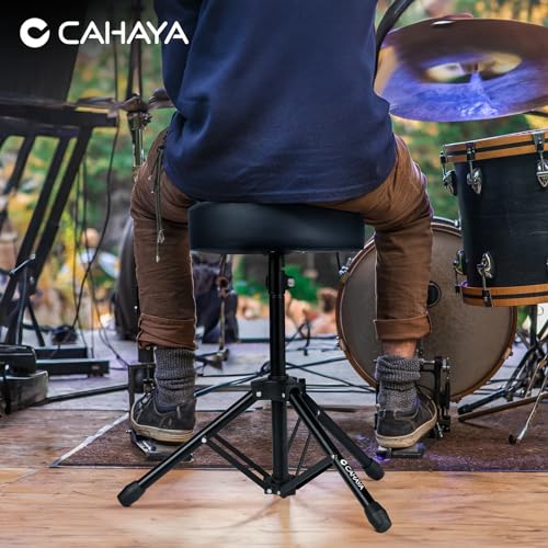Cahaya EV-US-CY0334 Drum Throne Height Drum Stools Padded Drum Seat Folding Universal Drum Chair thumb #1