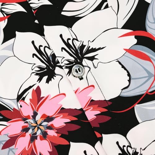 Image of Hawaiian Shirt for Men Tropical Shirts Summer Beach Button Down Short Sleeve Luau Aloha Floral Cruise Vacation Outfit 2026