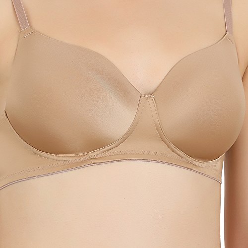 Image of Zivame Women's Nylon Padded Wire Free T-Shirt Bra