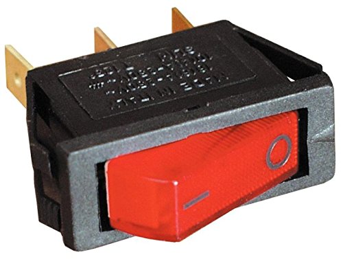 Interrupteur lumineux rouge 12 V pour réfrigérateur trivalent Camper CBE R237