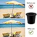 3 Pieces Patio Table Umbrella Hole Ring Insert Umbrella Table Ring Umbrella Cone Wedge for 2.5 Inch Patio Table Hole and 1.5 Inch Umbrella Pole Adapte (Black)