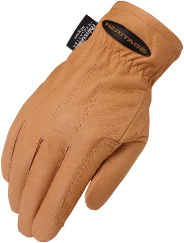Heritage Cold Weather Gloves, Size 7, Natural Tan