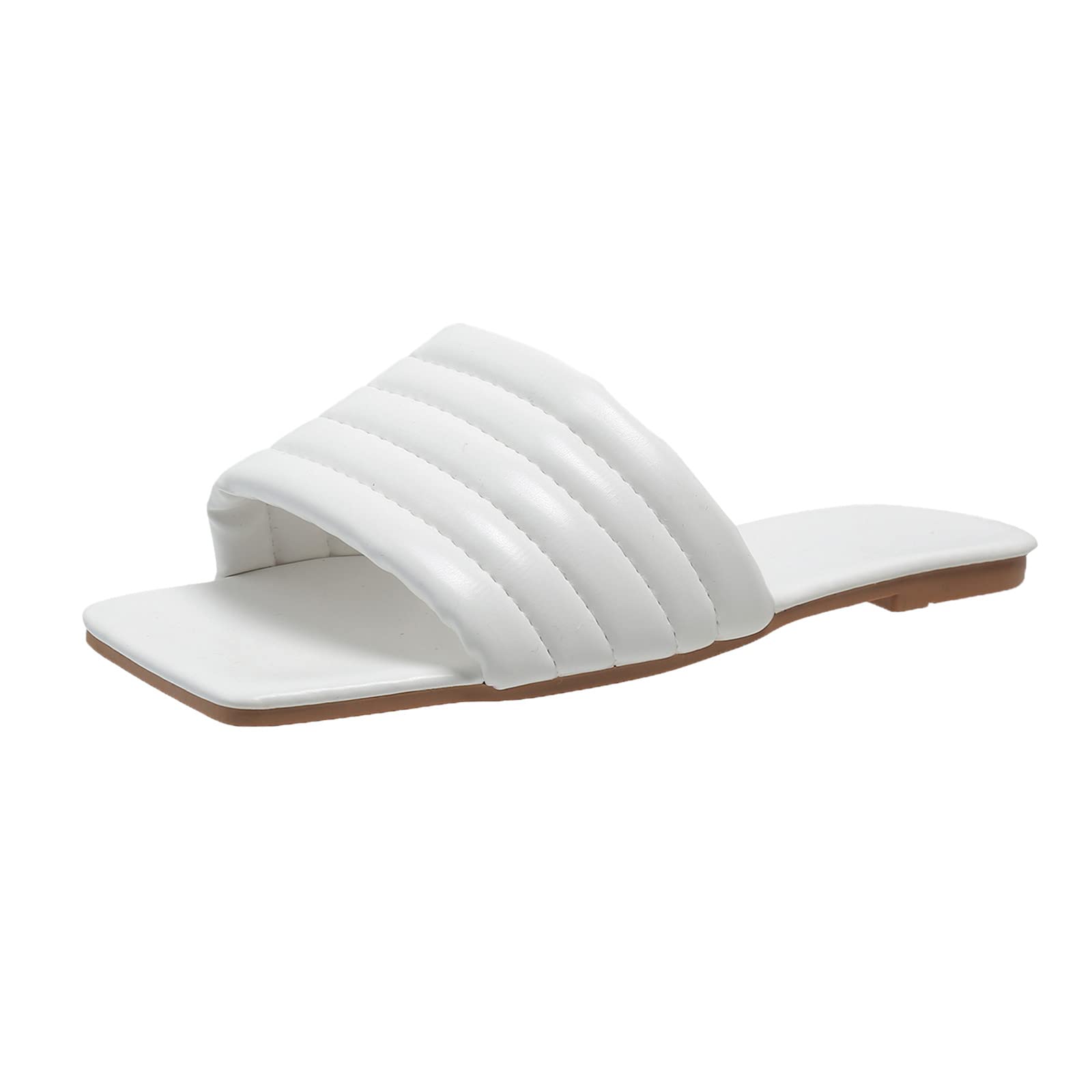 GDKKBINWomen Beach Slippers Summer Sliders Sandals Women's Slide Sandals  Comfortable Lightweight Beach Pool Non Slip Sandals Wedge Flip Flops Size