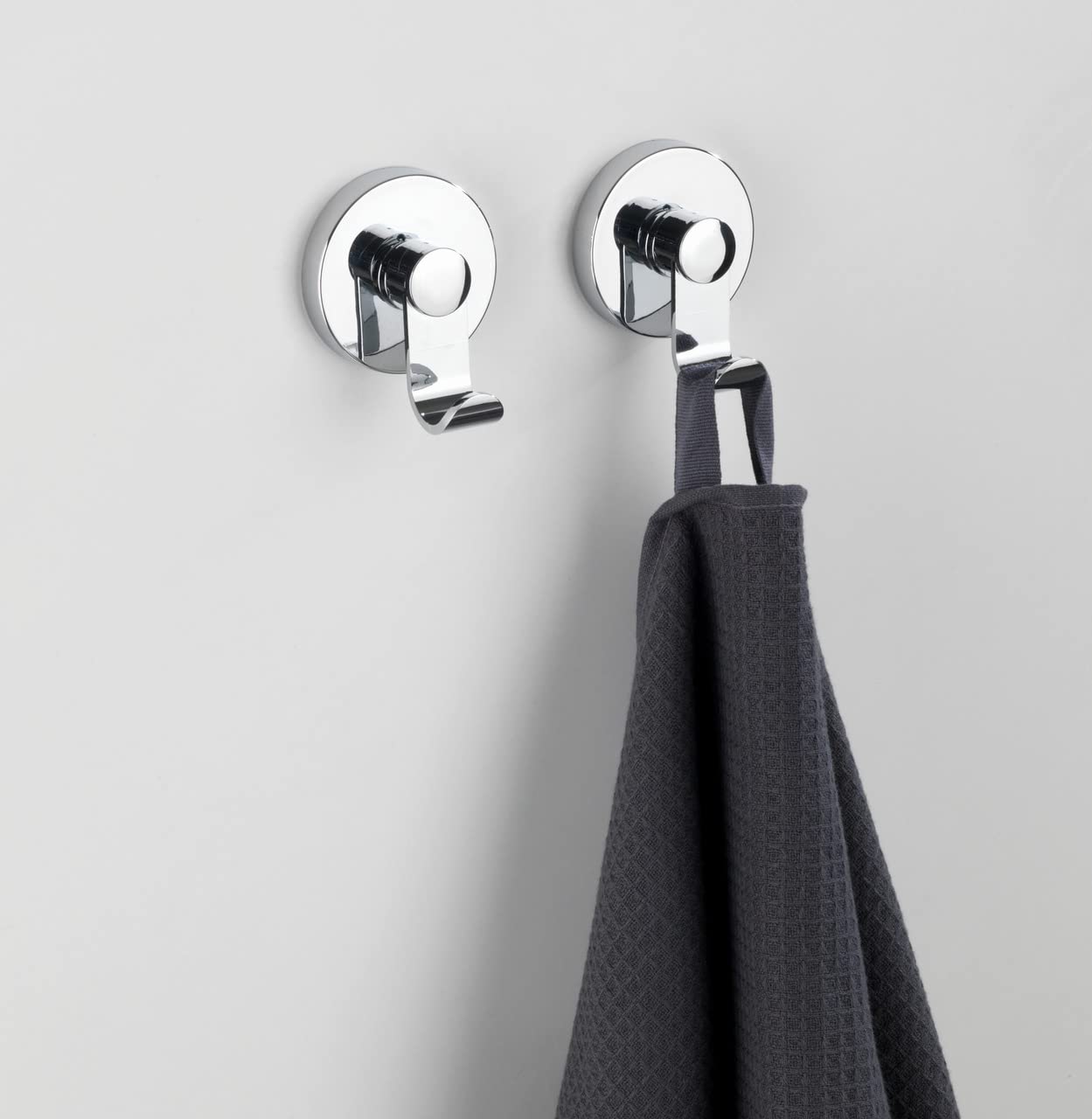 WENKO Super Loc Suction Hook Set Of 2 Towel Rail Bathroom No Drilling Required - View #6